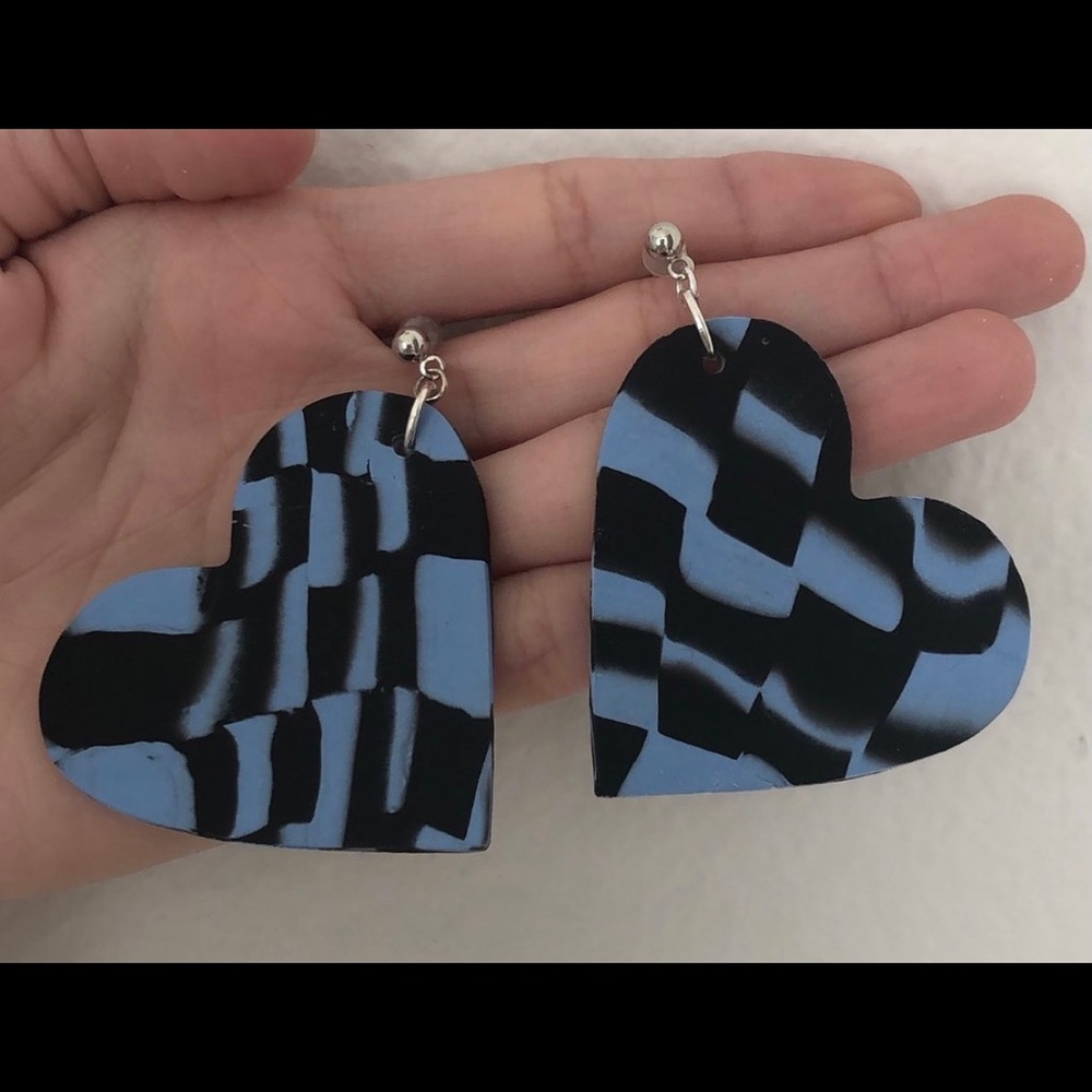 Rock and blues Clay Earrings